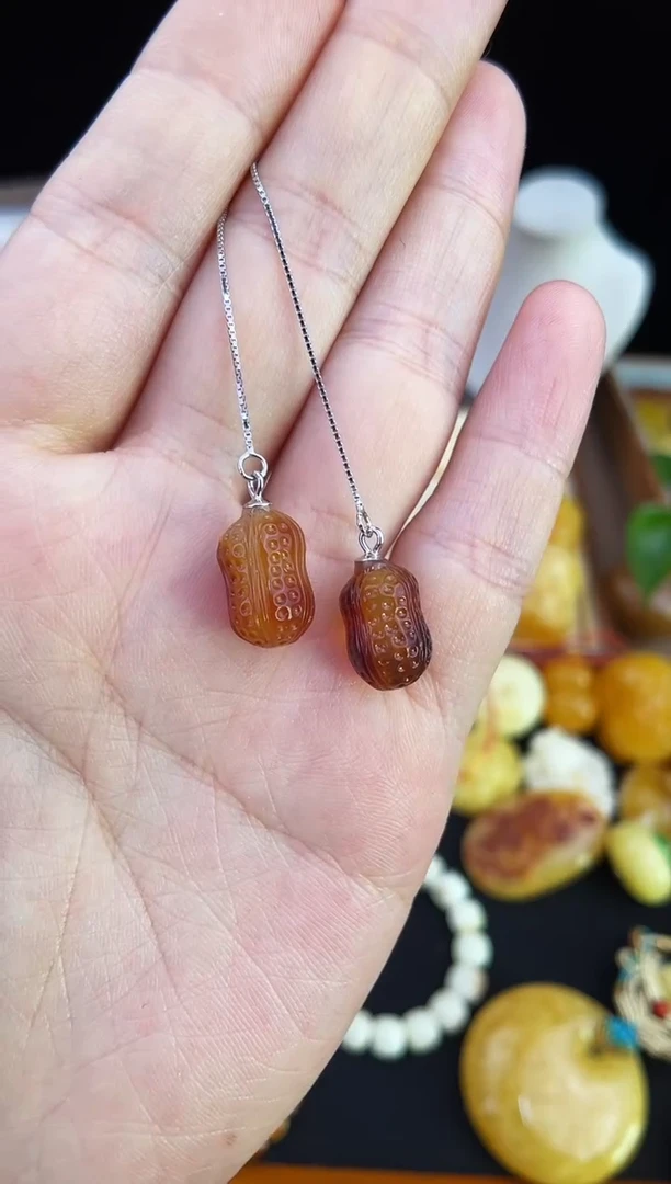 琥珀未镶嵌珠宝奇石柒月