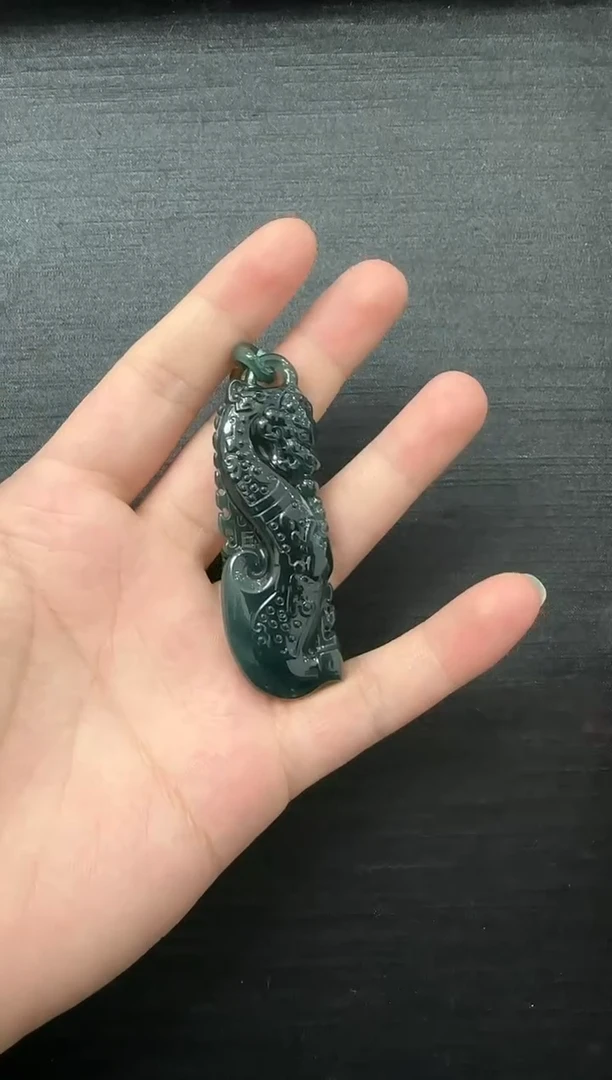 颈饰未镶嵌翡翠翡翠 龙钩 吊坠-583430