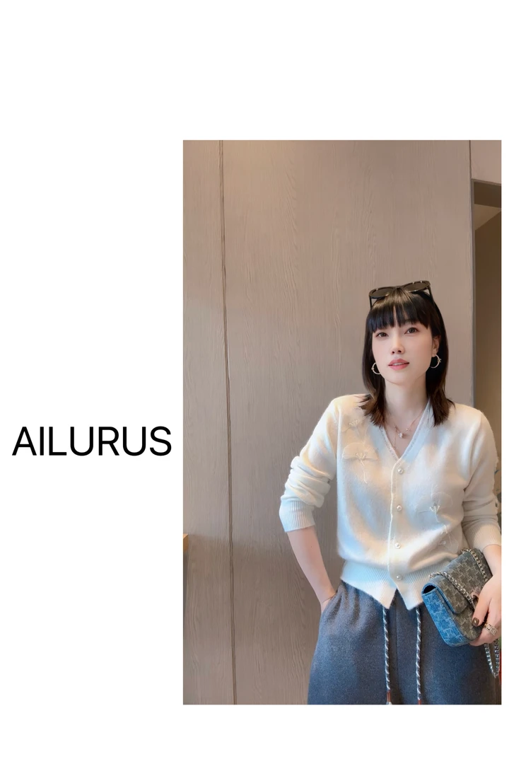 AILURUS【秋意秘境】2025深圳欧货秋冬重工洋气毛衣开衫