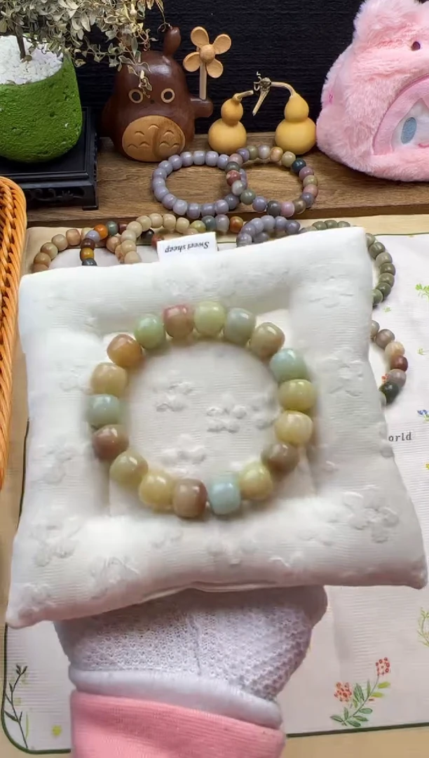 手串菩提根/象牙果卡14干磨桶珠玉玲珑瑕疵不退不换