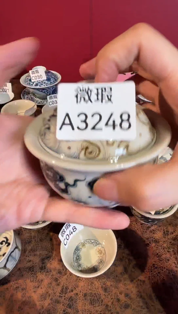 瓷景德镇手工手绘微瑕A3248