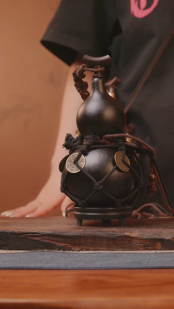 1659号精品大漆葫芦防腐防渗装水茶酒