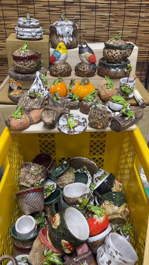 精美粗陶手工柴烧