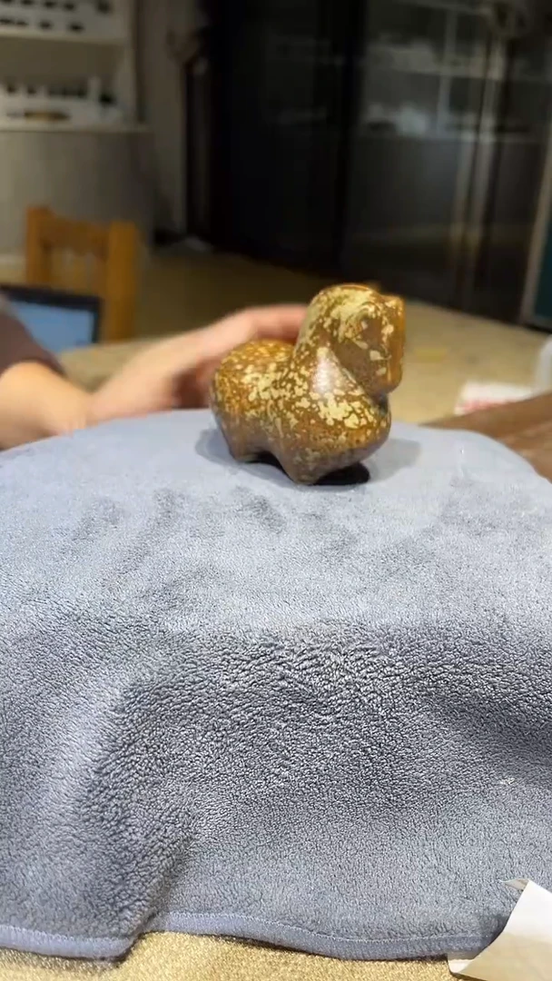 摆件陶原生态原矿草木灰唐马