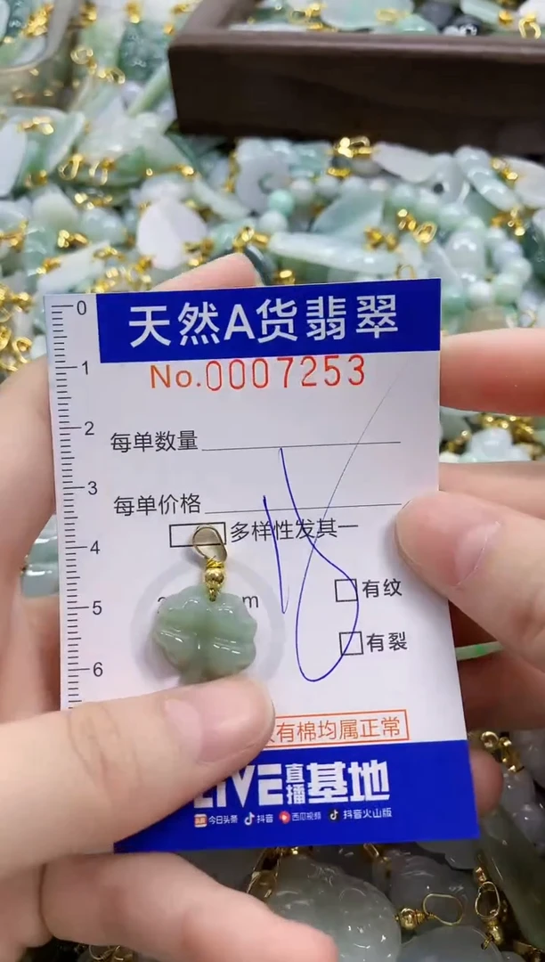 颈饰未镶嵌翡翠天然A货翡翠