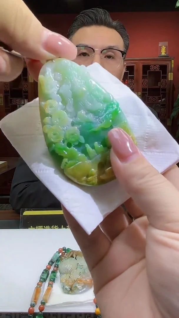 未镶嵌定制翡翠02/1225/C/财神