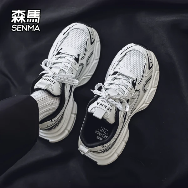 森马男鞋复古时尚国潮老爹鞋冬季爆款潮流学生网面运动男生休闲鞋