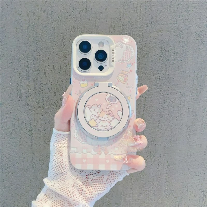 ins风可爱蛋糕小猫壳适用苹果15/16壳小米15新款华为荣耀oppovivo