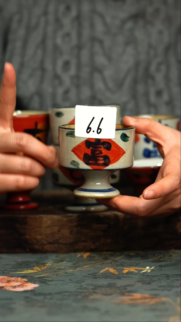 【闪购商品】杯 釉下彩手工手绘同款陶器