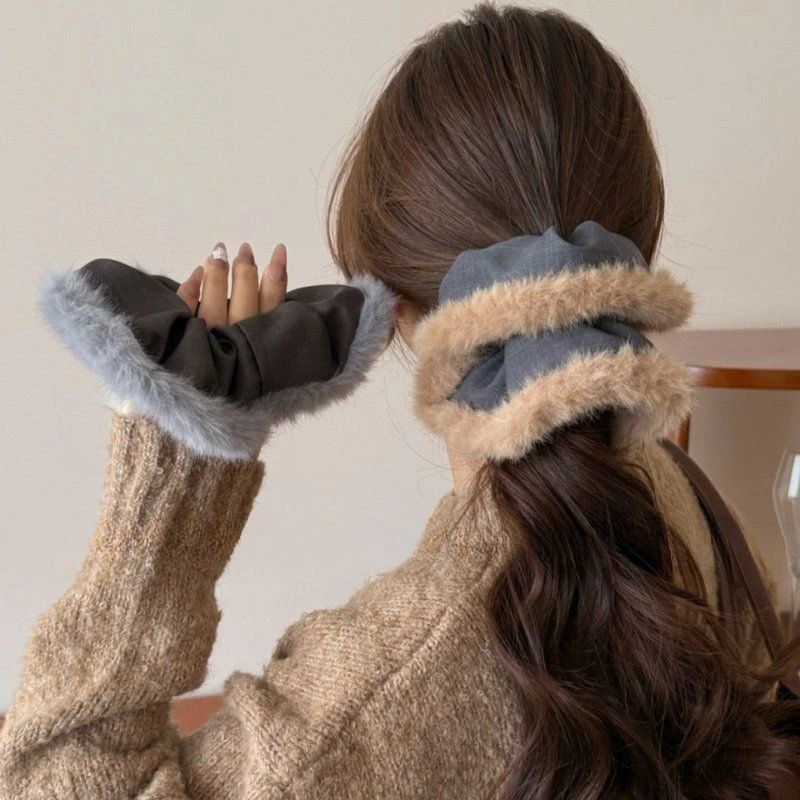 小香法式气质百搭轻奢大肠发圈高弹力扎头发皮筋马尾盘发头绳女