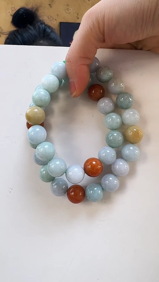 颈饰未镶嵌翡翠项链约13MM