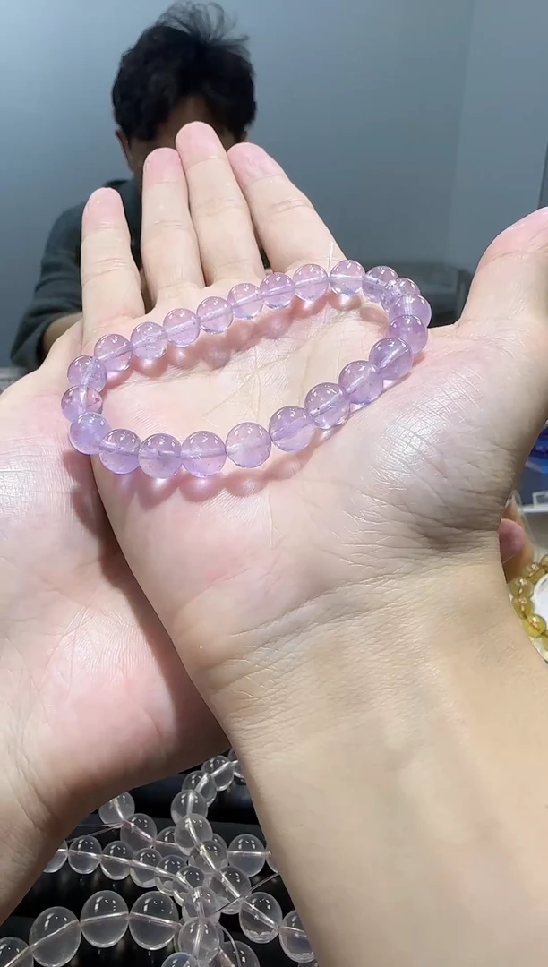 【闪购商品】水晶手链未镶嵌熏衣草紫水晶8+
