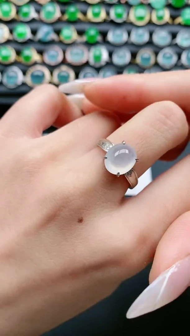 【闪购商品】翡翠戒指银S925镶嵌111111111