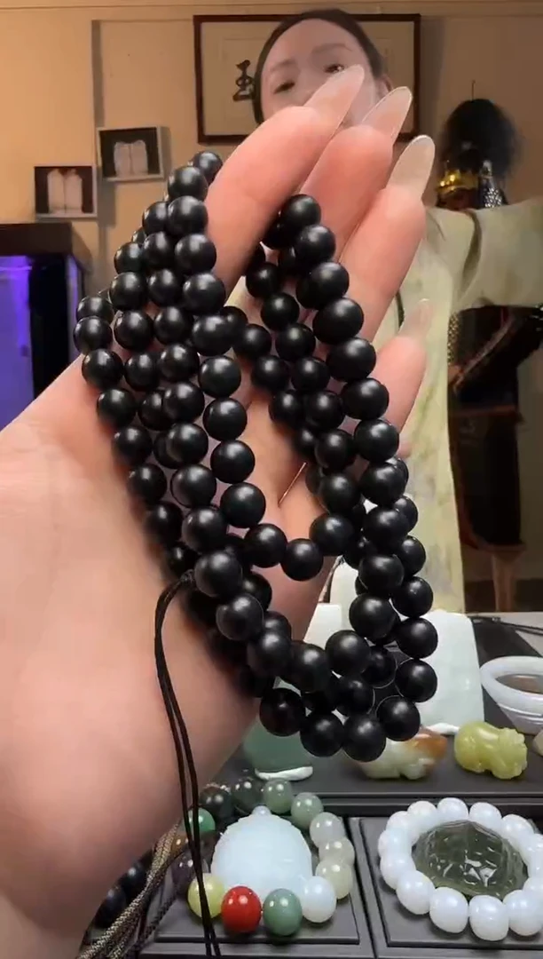 【闪购商品】和田玉青玉圆珠未镶嵌长链