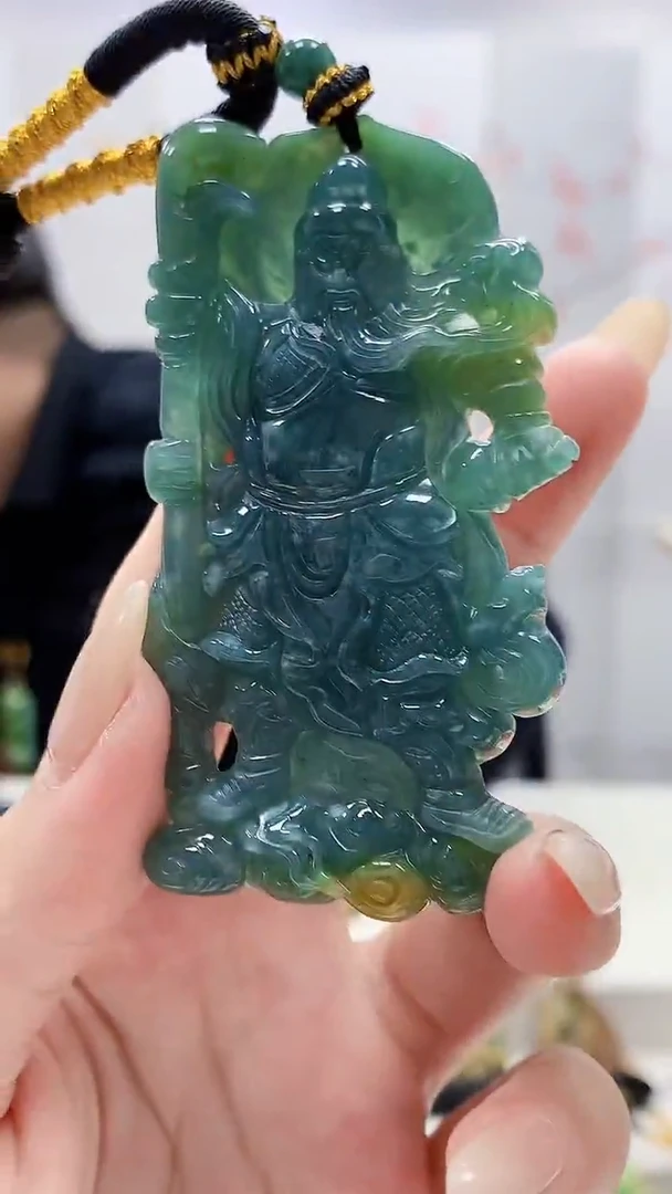 未镶嵌定制翡翠5060lr-毛货挂件19