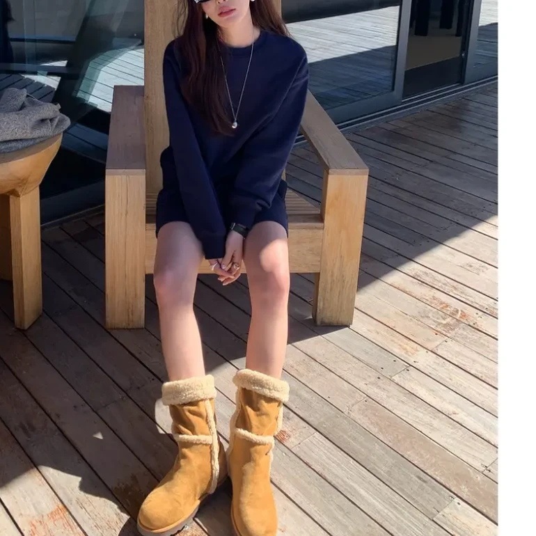 休闲时尚显瘦春季韩版百搭宽松卫衣短裙套装网红短筒加绒