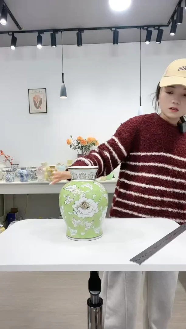 【闪购商品】陶瓷大肚青花小绿