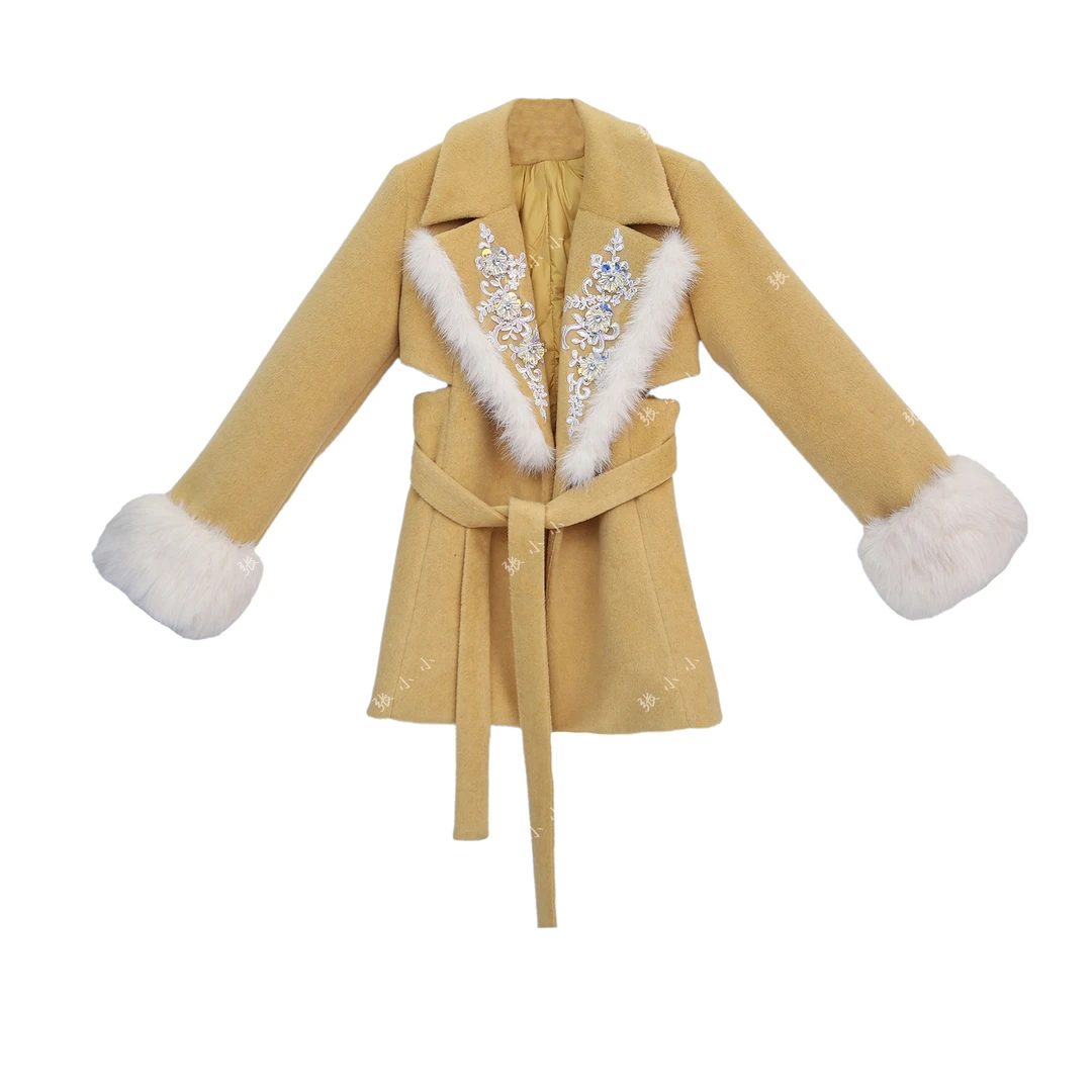 3店【温迪专属】半糖摩卡-0063 “90白鸭绒”羽绒大衣（X788B）