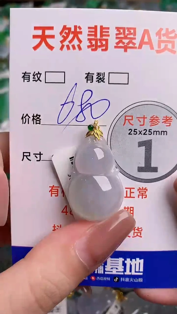 翡翠18K金镶嵌颈饰1035772006