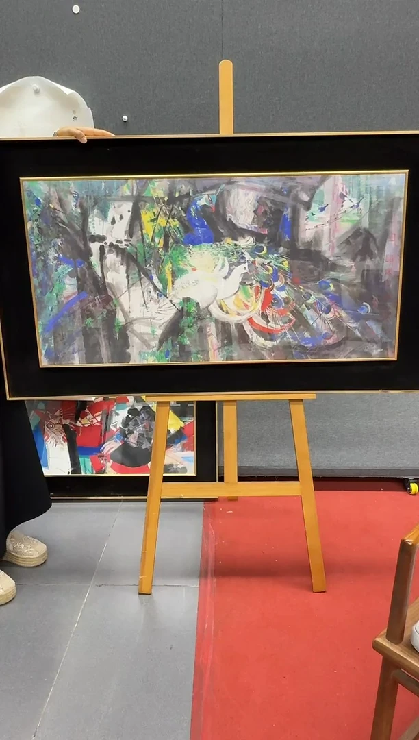 纸本斌山艺术斌山艺术--石老师作品  孔雀版画