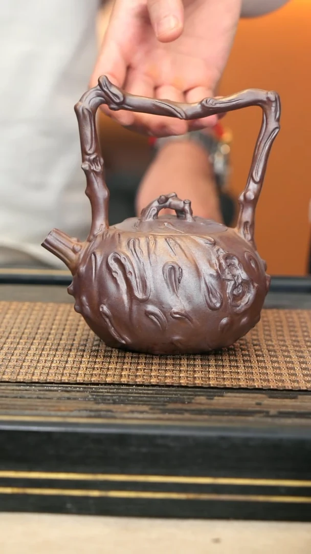 LJY56《年轮·提梁》柴烧