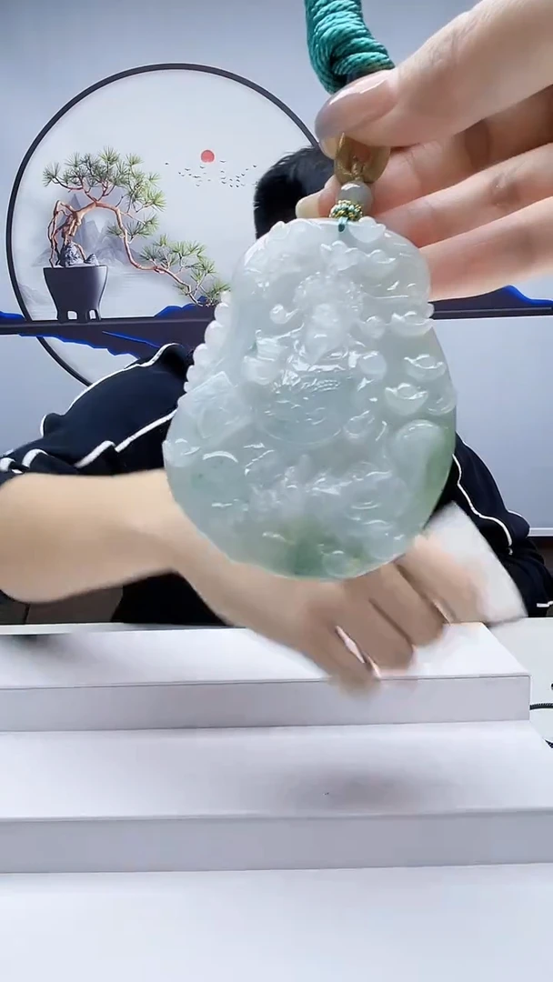 未镶嵌定制翡翠毛货挂件61