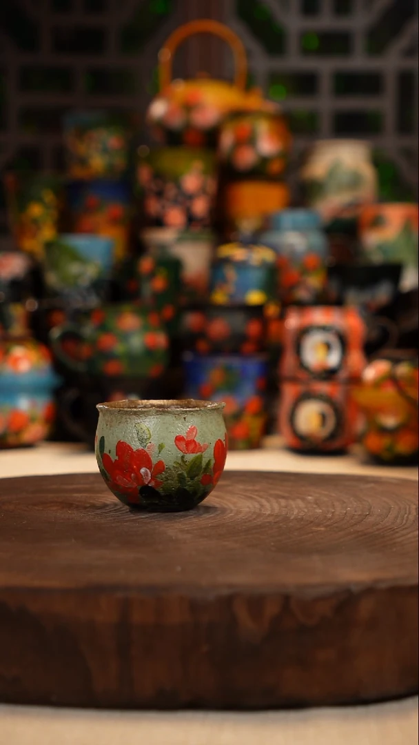 油画   釉下彩  杯子