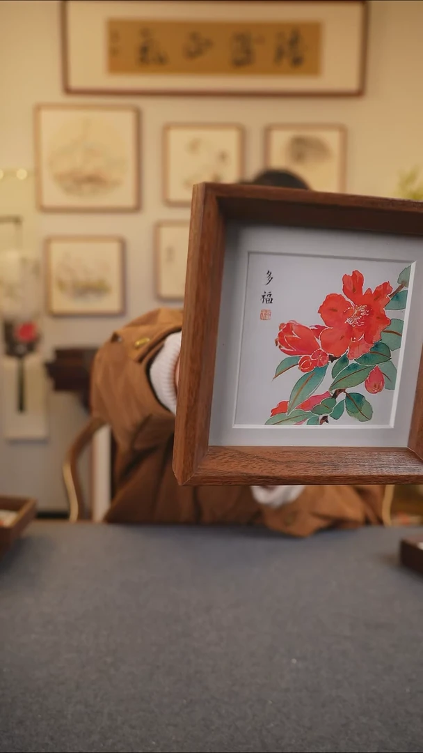 横款鹿鸣现代美术馆-岳倚竹老师作品