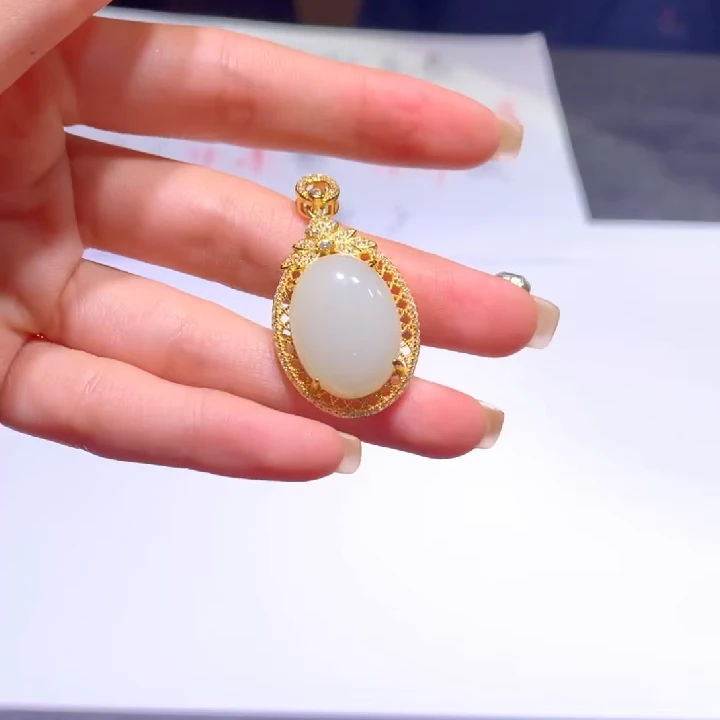 【逍遥严选】和田玉蛋面吊坠*834/26/多样性发/1件