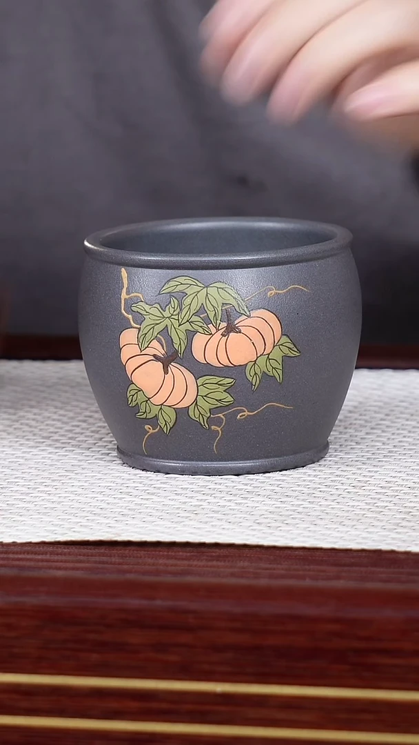 茶杯紫砂宜兴原矿紫砂 全手工紫砂