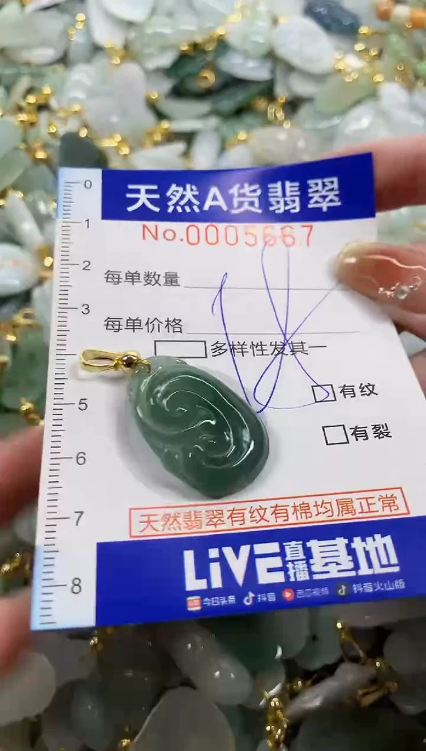 颈饰未镶嵌翡翠天然A货翡翠