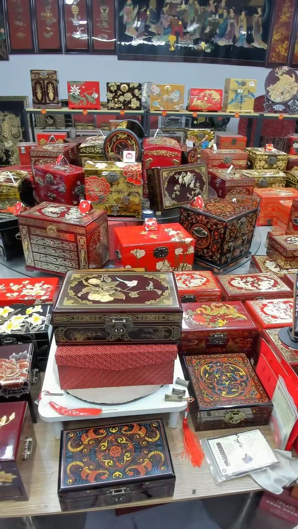 【闪购商品】28黑加红手推漆事事如意升级款