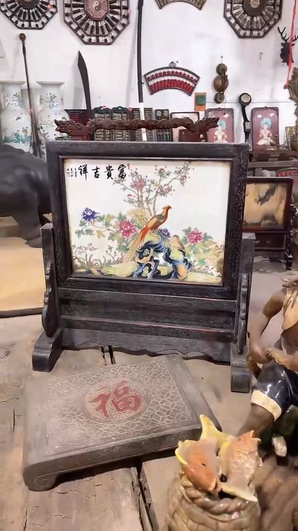 木插屏复古怀旧民间收藏