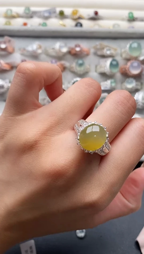 未镶嵌戒指翡翠22222222+9