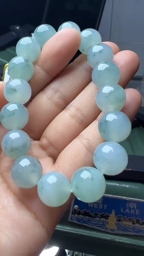 未镶嵌手串翡翠缅甸翡翠A货卡12.8左右