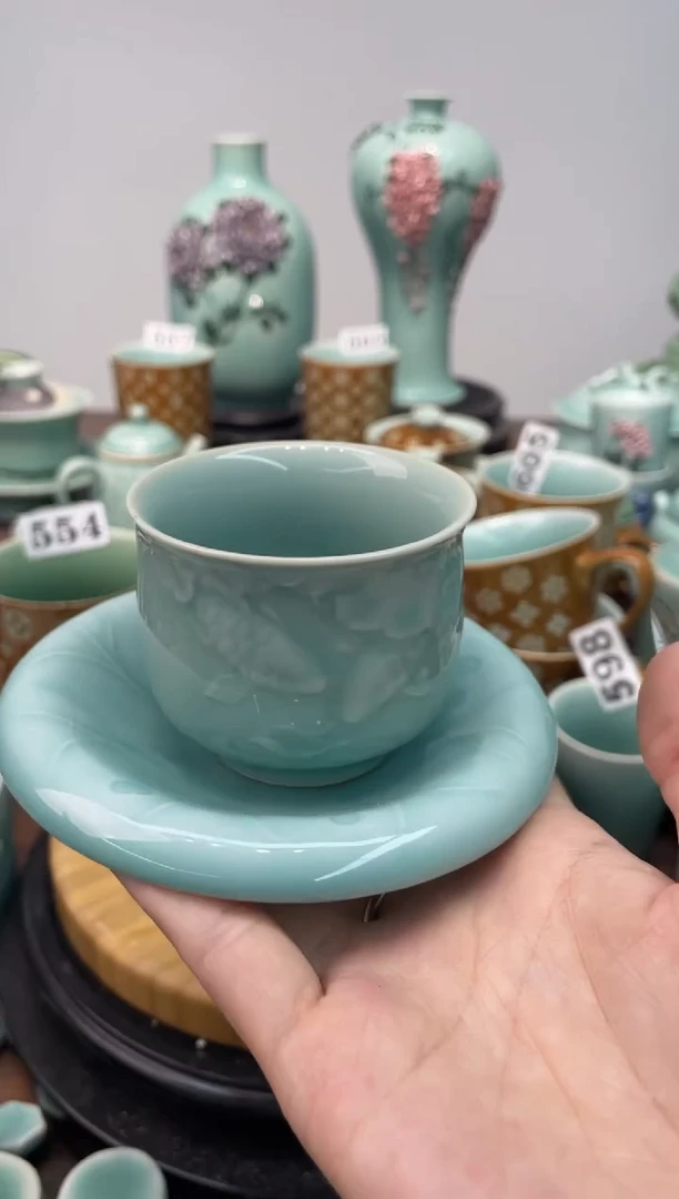 1杯1托  慧仙青瓷 龙泉青瓷大促 定点福利放漏