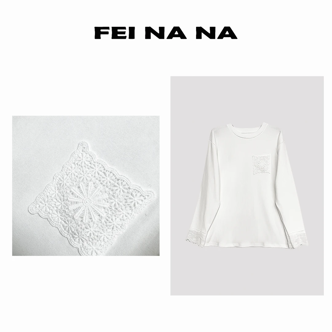 【NY】2025秋冬新款刺绣宽松长袖T恤衬衫011001