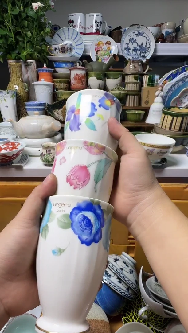 中古瓷器，默认微瑕-温加罗的3个75米