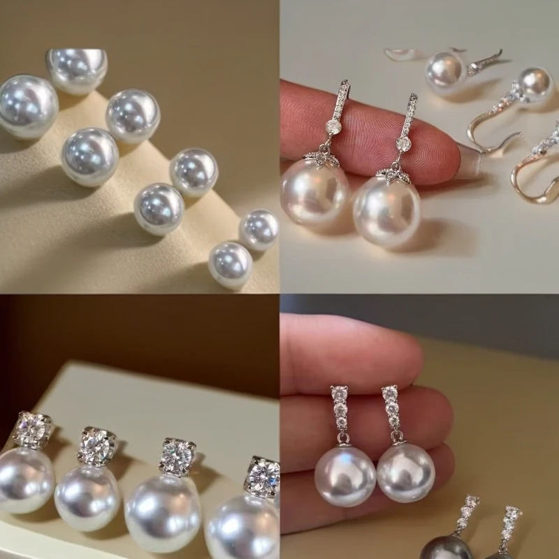 天然淡水珍珠耳钉专拍链接多样性发一{下单先扣号}