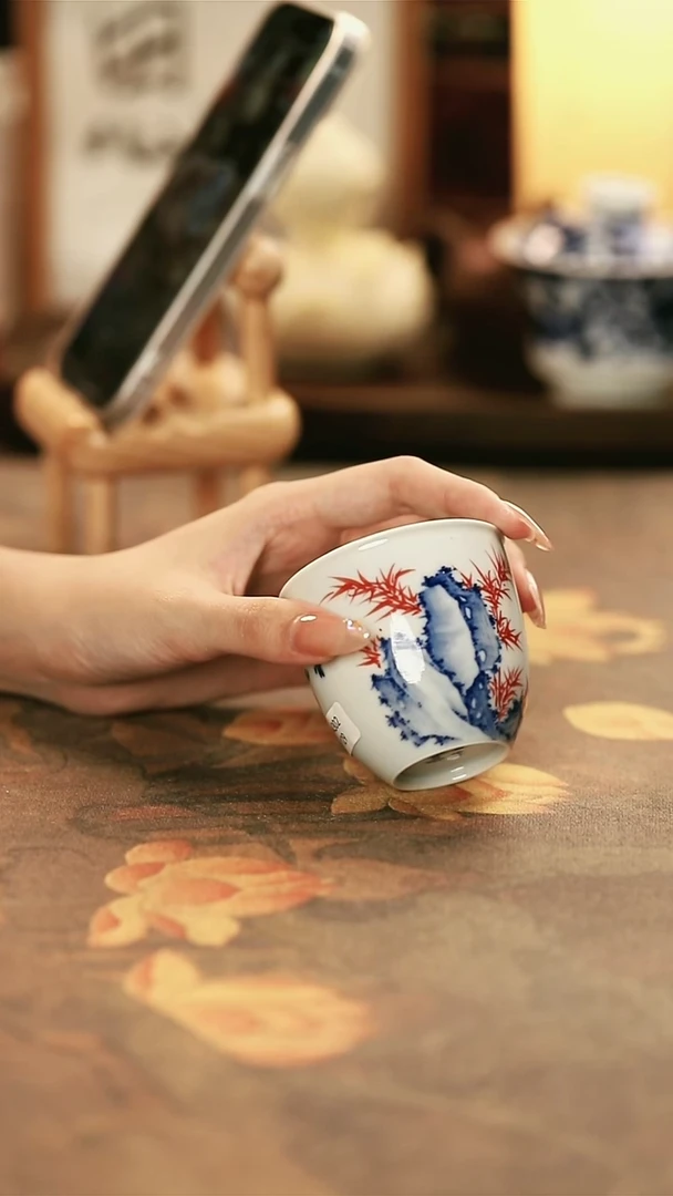 陶瓷手工手绘茶器-14