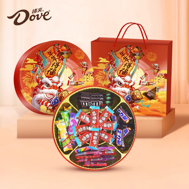 Dove/德芙2025新年礼盒年年得福糖果巧克力553g春节年货礼品