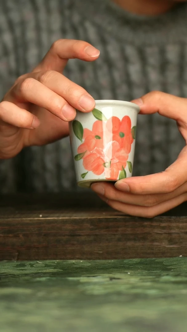 青诗集手工手绘瓷器