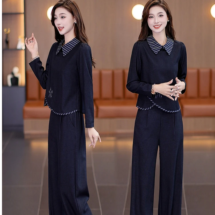 休闲女装时尚秋装套装2025年新款春秋洋气质网红爆款时髦两件套裤