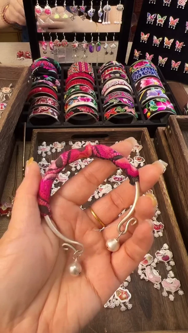 织绣艺枝独绣老绣饰品164