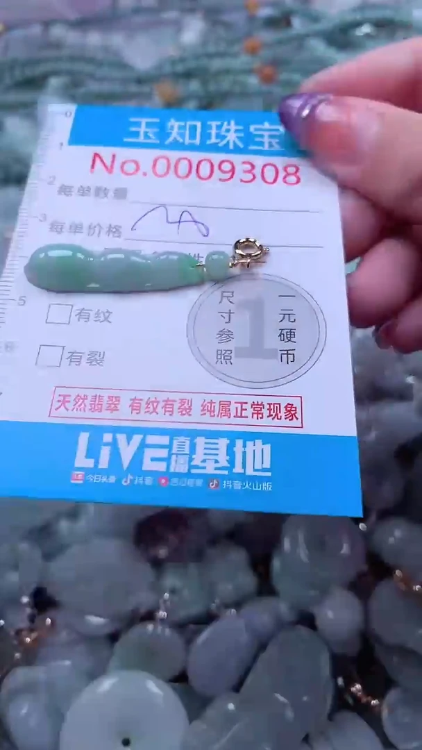 翡翠未镶嵌吊坠(不含链)9308