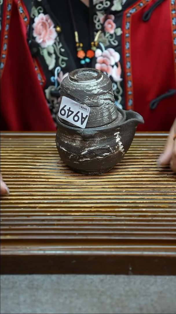 万古烧粗陶手工茶具