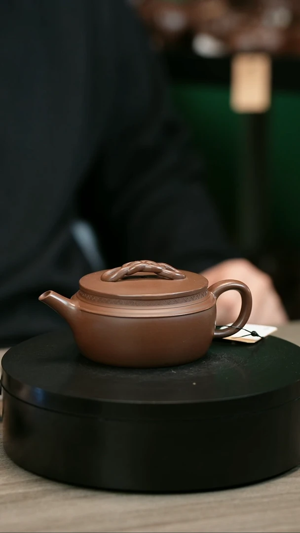 茶壶紫砂低*调H2384赵信军底槽青绳节汉瓦