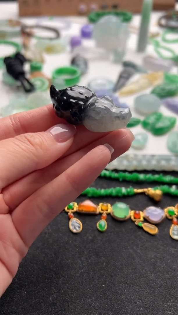 定制翡翠未镶嵌鳄鱼1980+198