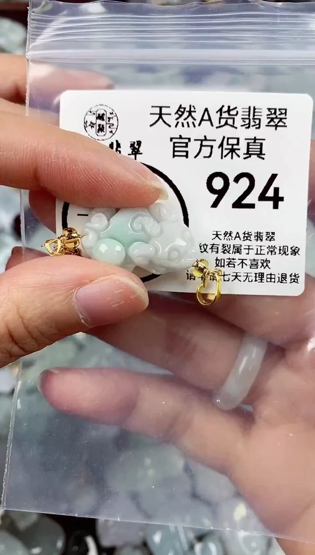 【闪购商品】翡翠颈饰未镶嵌天然A货翡翠924
