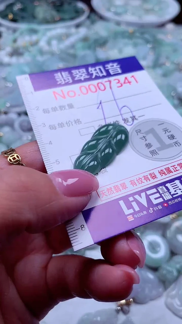 吊坠(不含链)未镶嵌翡翠7341